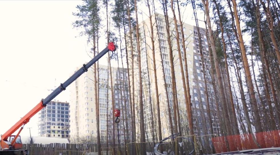 Предновогодний видеоотчет со строительной площадки ЖК Настроение