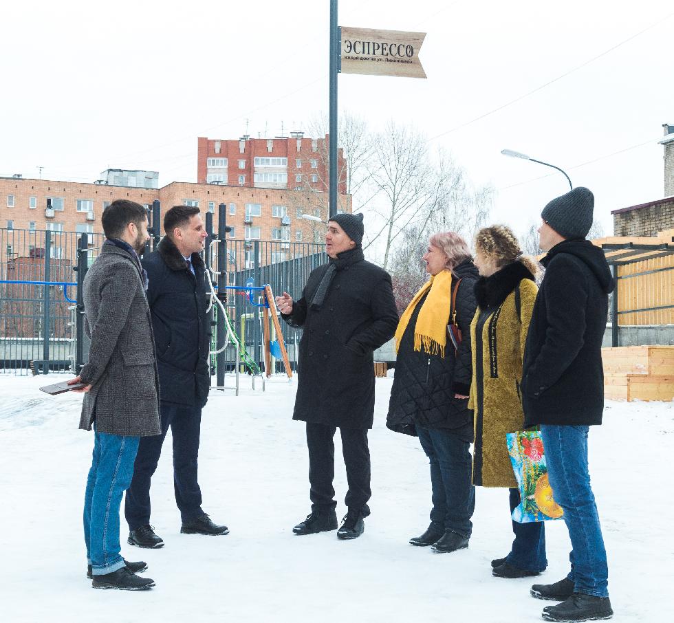 Министр строительства УР посетил жилой дом Эспрессо